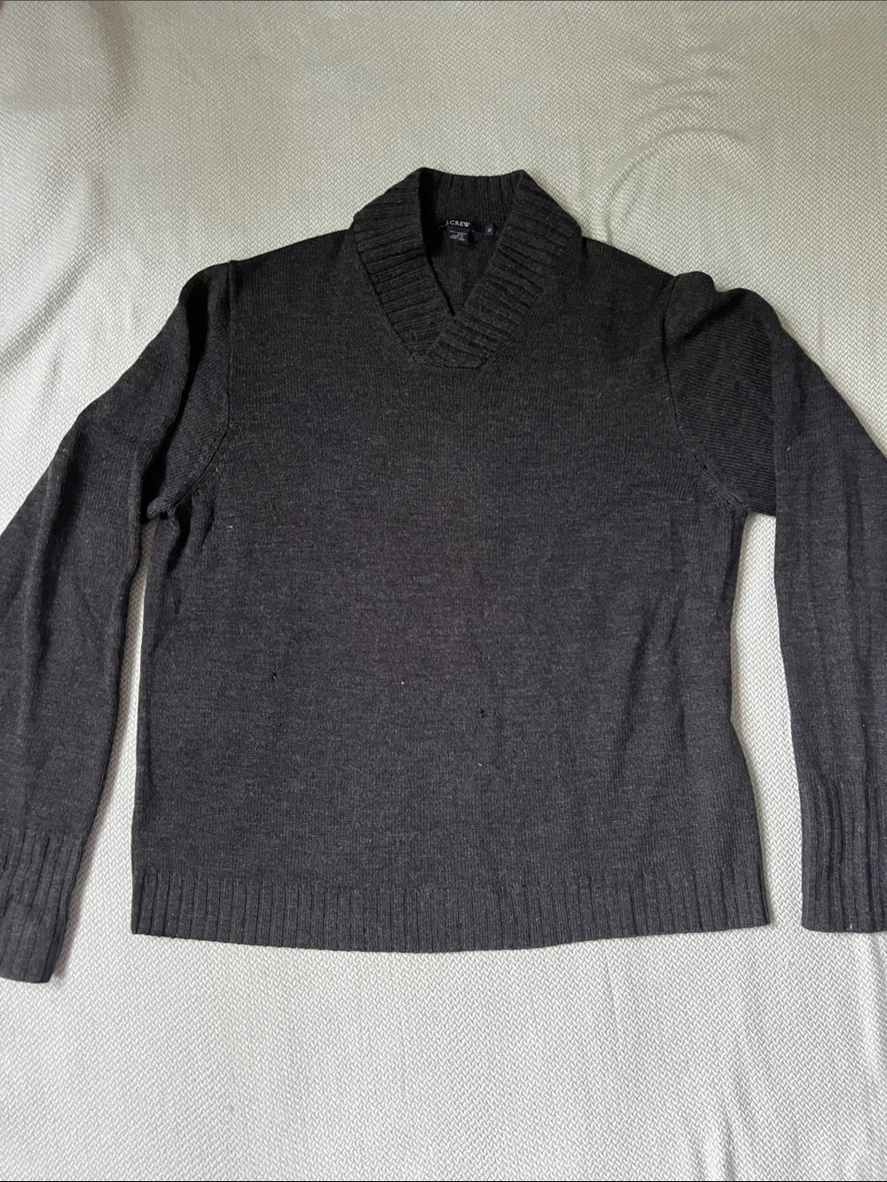 J. Crew Men’s Charcoal V-Neck Sweater